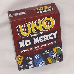 UNO No Mercy‎ Card Game New Rules Extra Cards Brutal Ruthless Unapologetic NIB